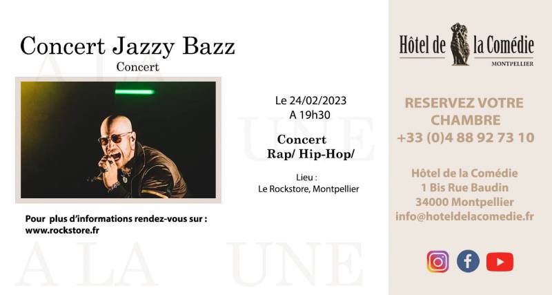 Concert Yazzi Bazz à Montpellier, le 24/02/2023